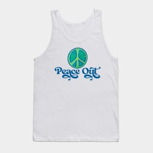 Peace Out Peace Symbol Tank Top